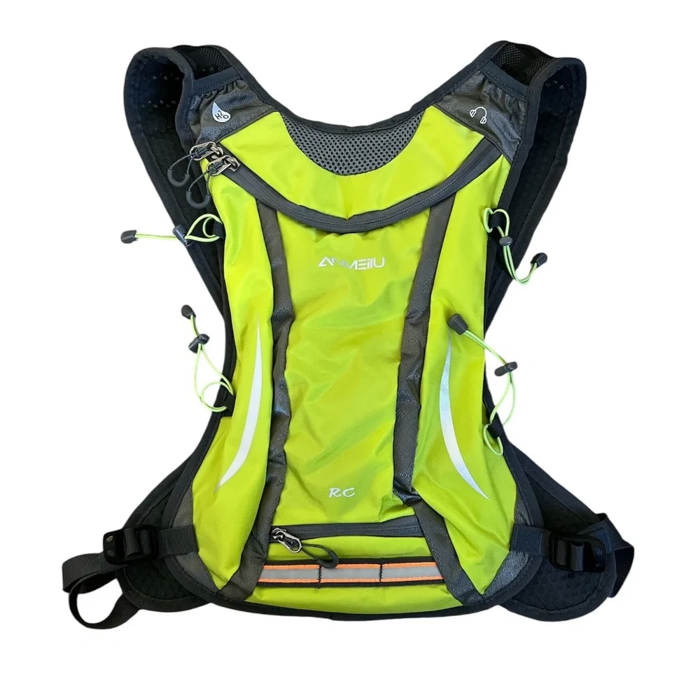 Anmeilu Green Gray Lightweight‎ Hydration Backpack NEW